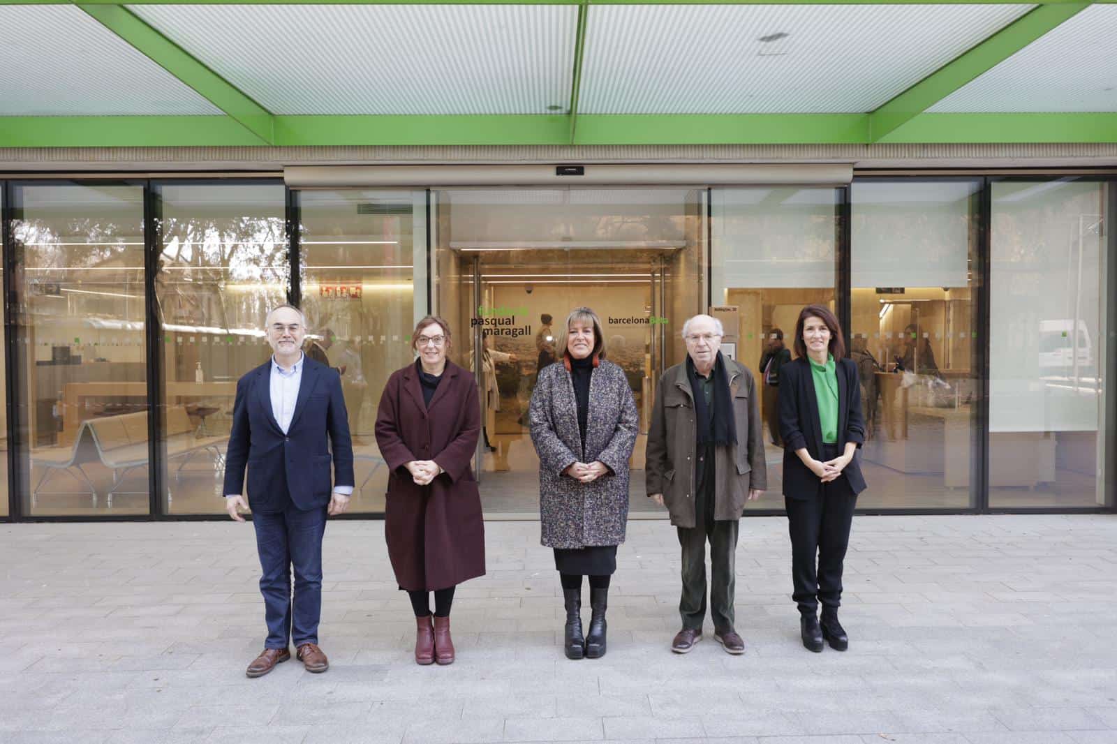 La presidenta de la Diputación de Barcelona, Núria Marín, visita la Fundación Pasqual Maragall