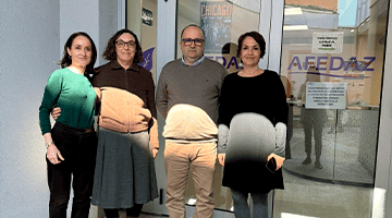 Cristina Maragall, presidenta de la Fundación Pasqual Maragall, visita La Asociación de Familiares de Enfermos de Alzheimer de Zaragoza (AFEDAZ)