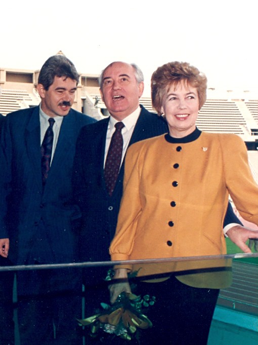 Mikhail Gorbachev y Pasqual Maragall (1990)