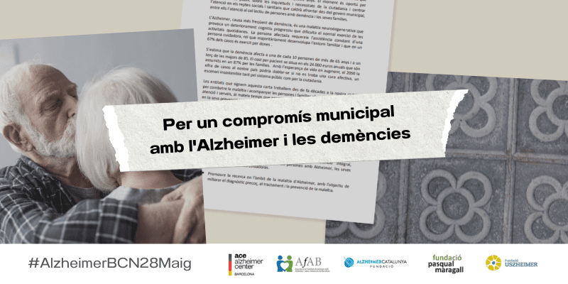 Organizaciones referentes del ámbito del Alzheimer en Barcelona reclaman compromiso municipal con esta enfermedad