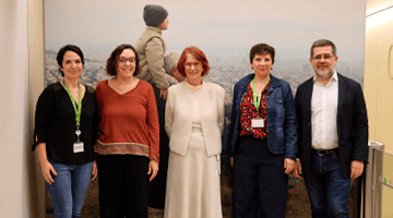 Nos visita Esther Giménez-Salinas i Colomer, Síndica de Greuges de Cataluña